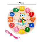 Montessori Wooden Sorting & Stacking Toy – Color and Shape Learning Board