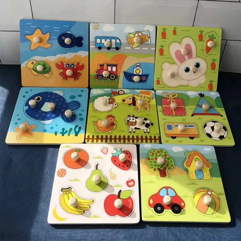 Baby Montessori Wooden Puzzle, photo 4