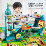 Lion Theme Car Track Racing Set