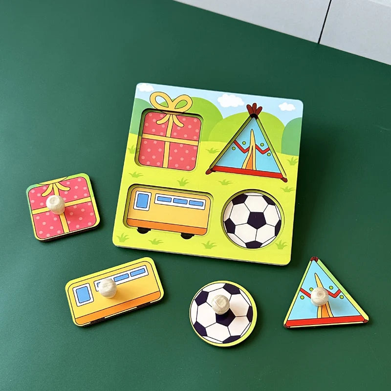 Wooden Peg Puzzle Boards (8 Themes)