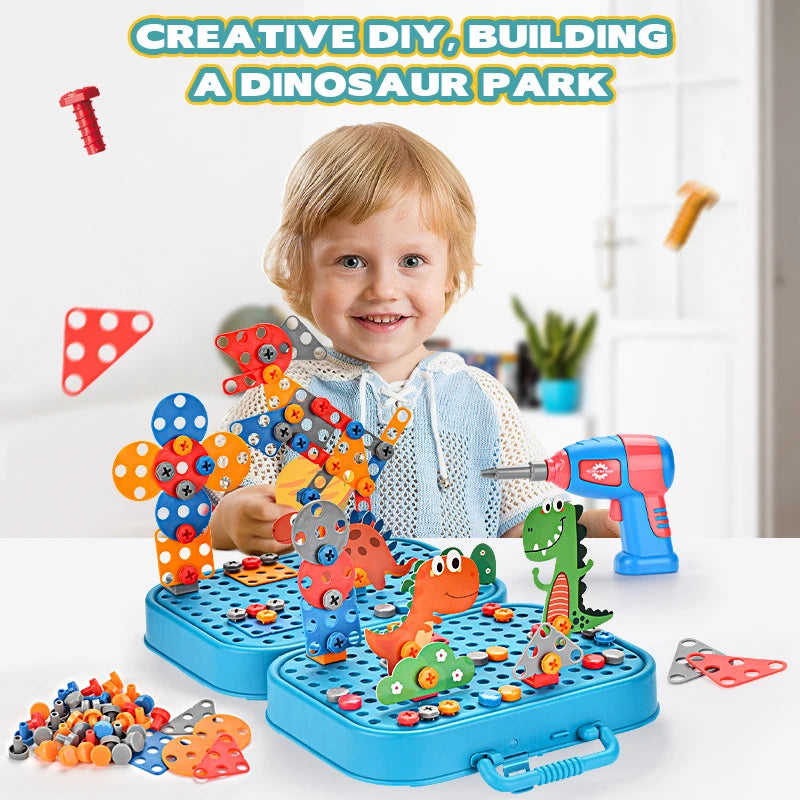 Electric Drill Screw Building Puzzle Set