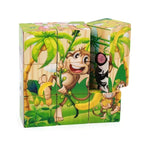 Wooden 3D Cube Puzzle – Montessori Educational Blocks