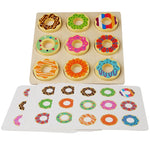 Montessori Wooden Doughnut Color Sorting Toy