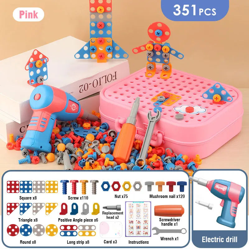Electric Drill Screw Building Puzzle Set