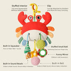 Crab and Chick Pull-String Stroller Toy