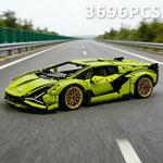 Technical SuperCar Assembly Building Set – 3696 Pieces Advanced Brick Model