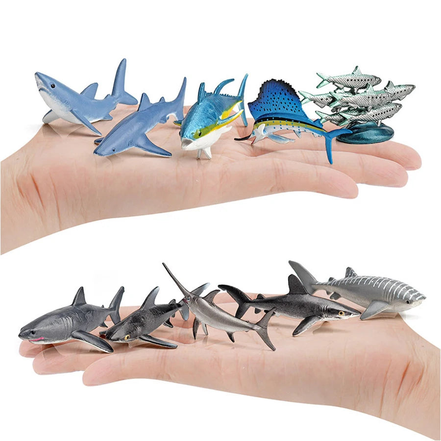 Realistic Ocean Animal Figurines Set
