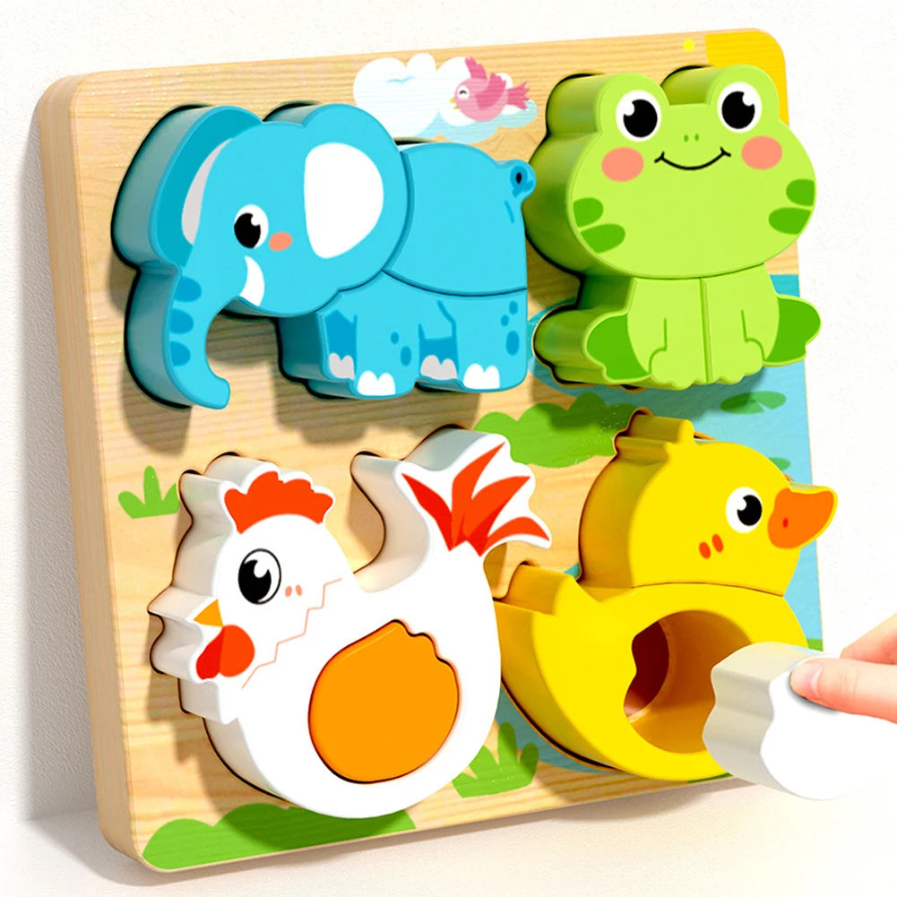 Wooden Animal Shape Puzzle (4 Designs)