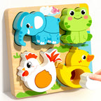 Wooden Animal Shape Puzzle (4 Designs)