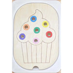 Montessori Children's Sensory Tray Table Wooden Tile