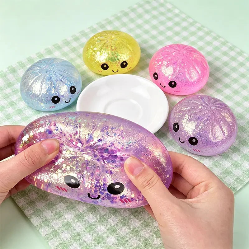 BunBuddies Glitter Dumpling Squishy Toy
