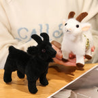 Black and White Goat Plush Keychain