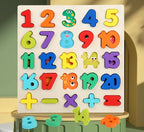 Wooden Alphanumeric Cognitive Puzzle Board