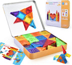 Mini Magnetic Tiles Travel Set in Tin Box
