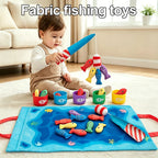 Montessori Cloth Fishing Game with Sea Animals