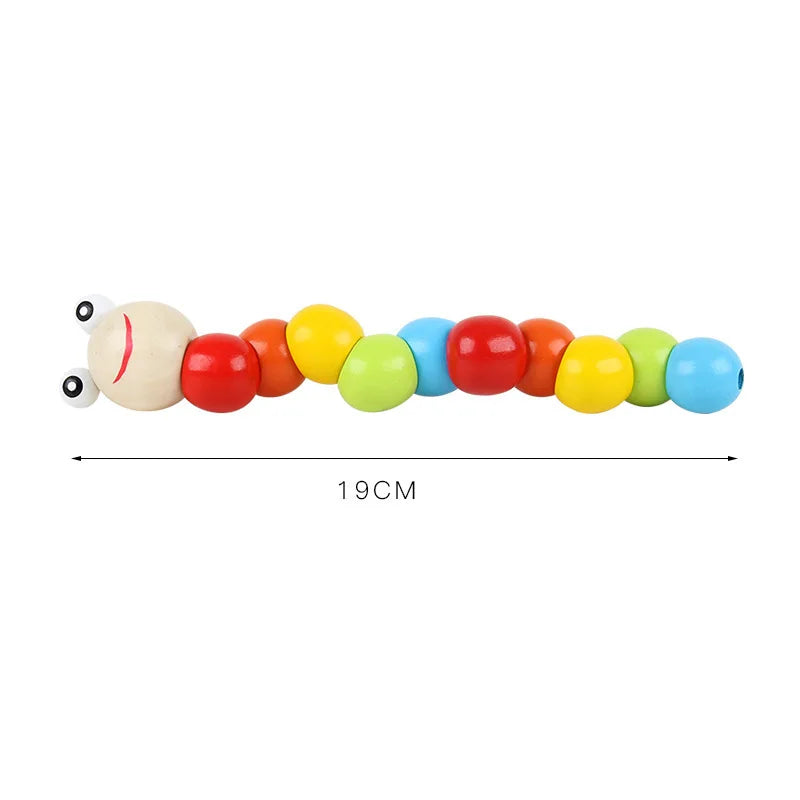 Montessori Wooden Sorting & Stacking Toy – Color and Shape Learning Board