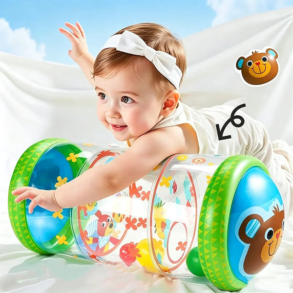 Baby Tummy Time Crawling Roller and Sensory Toys