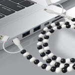 4-in-1 Beaded Charging Cable – 66W Fast Charger