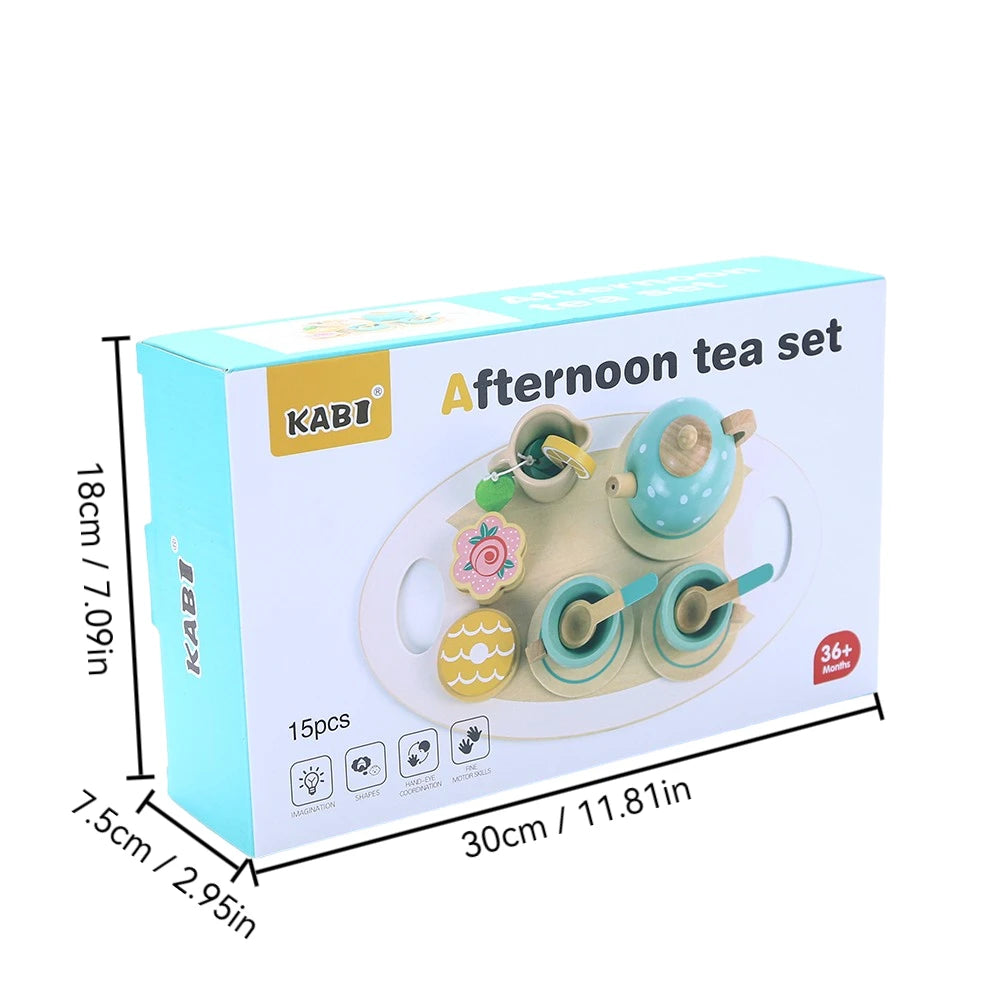 Wooden Afternoon Tea Pretend Play Set, photo 5