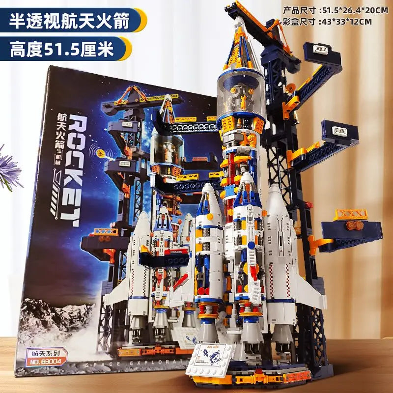Space Rocket Building Blocks Set