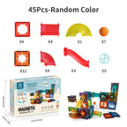 Clear Magnetic Tiles Marble Run Building Set