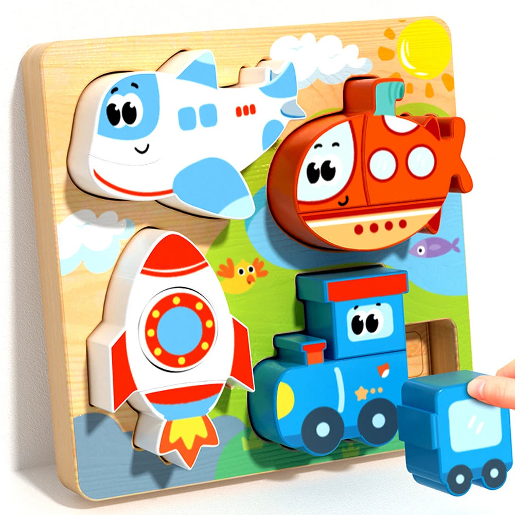 Wooden Animal Shape Puzzle (4 Designs)