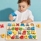 3D Wooden Alphabet & Number Matching Puzzle, photo 2