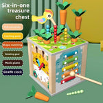 Montessori Wooden Multifunctional Activity Cube