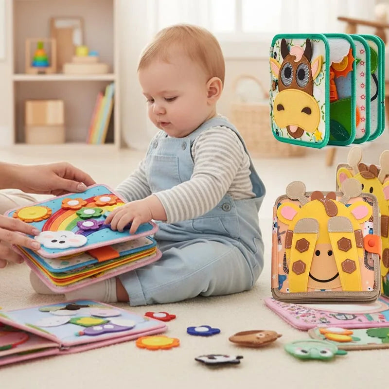 Montessori Soft 3D Cloth First Learning Book