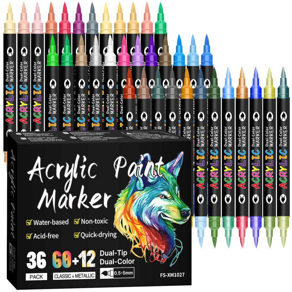 Artist's Dream Dual-Tip Acrylic Paint Markers