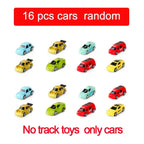 Dinosaur Parking Garage Rail Car Set