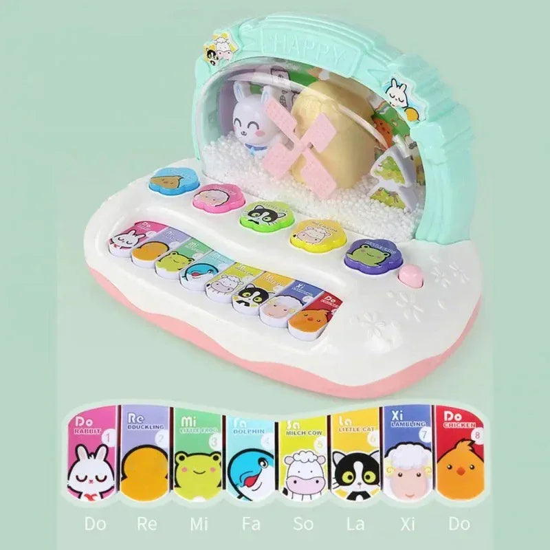 Kids Musical Piano Toy – Animal Sounds Keyboard (8 Keys)