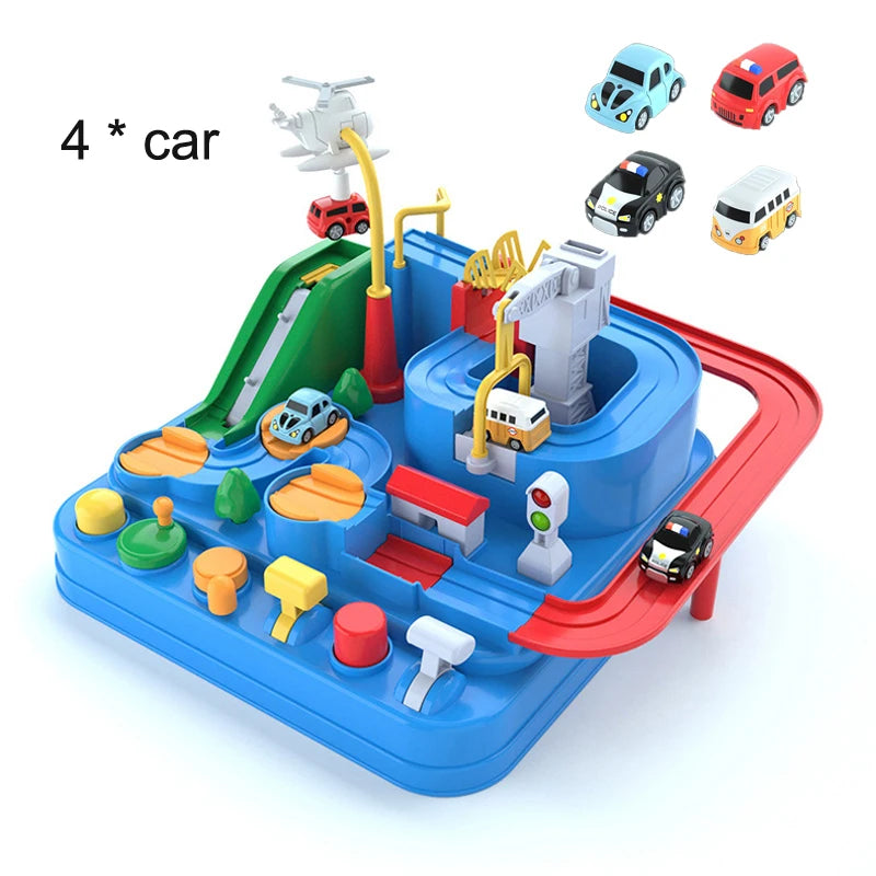 Track Adventure Rail Car Toy Set