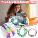 4-in-1 Beaded Charging Cable – 66W Fast Charger
