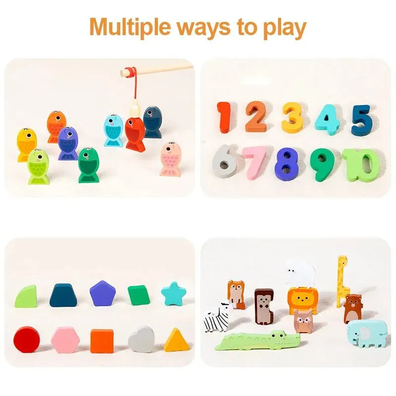 4-in-1 Montessori Wooden Busy Board, photo 4