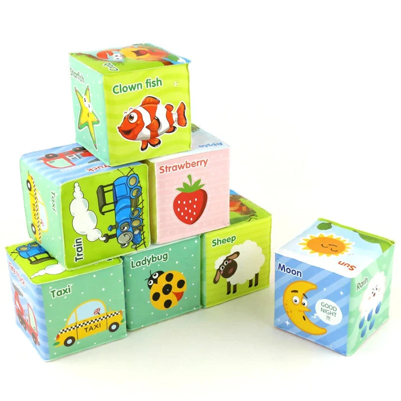 Soft Baby Cloth Books, Blocks and Sensory Toys
