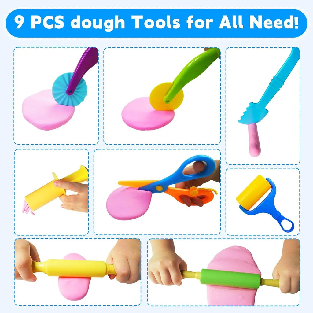Play Dough Tool Kit with Animal and Shell Molds