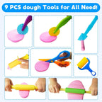 Play Dough Tool Kit with Animal and Shell Molds