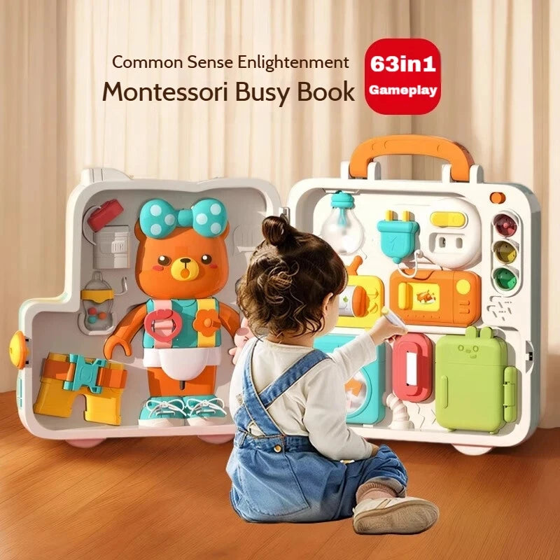 63-in-1 Montessori Car Busy Board