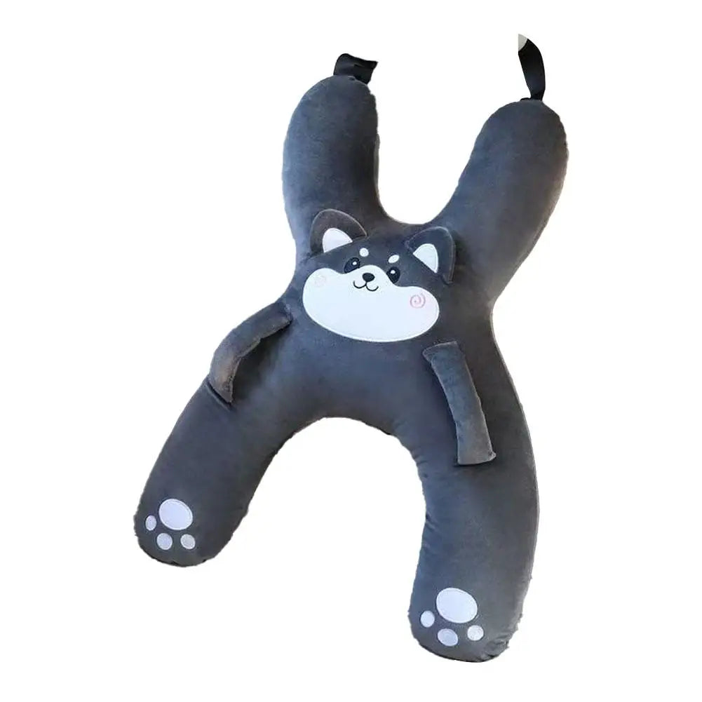 SnuggleSafari™ Kids Travel Pillow (Animal Plush Neck Support)