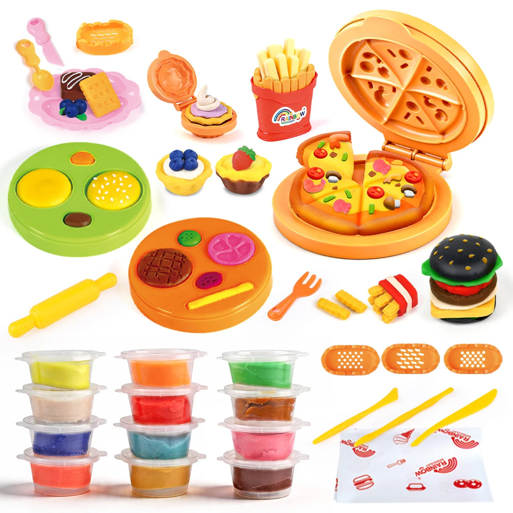 Pretend Chef Play Dough Kit with Molds and Tools