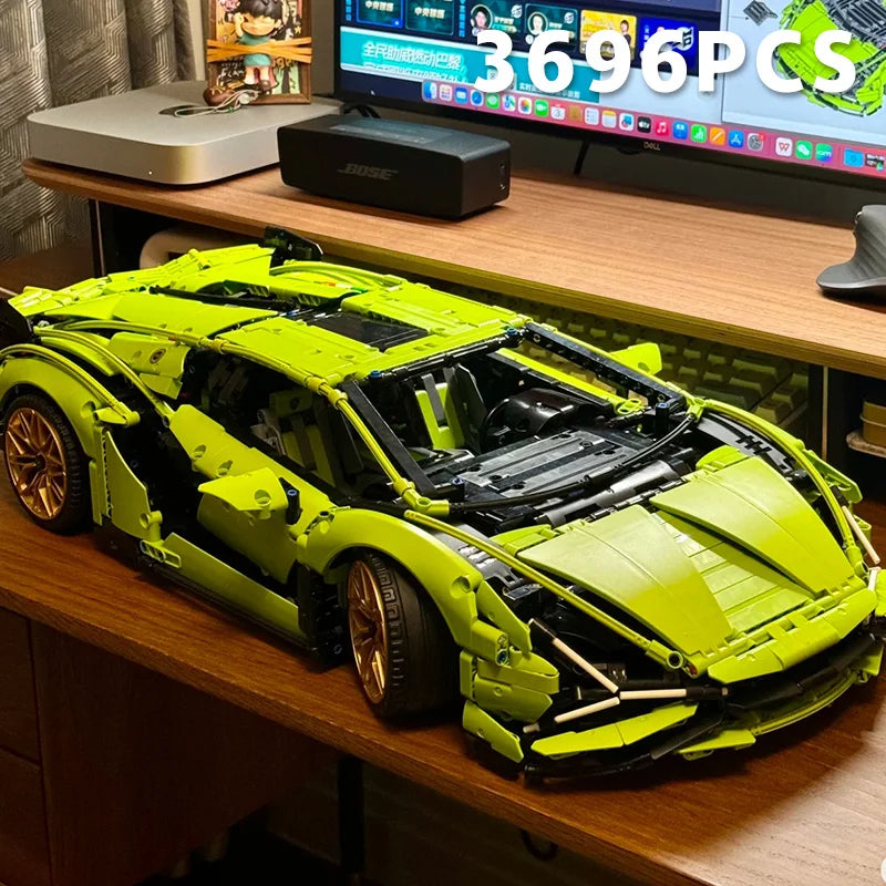 Technical SuperCar Assembly Building Set