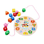 Montessori Wooden Sorting & Stacking Toy – Color and Shape Learning Board
