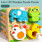 Wooden Animal Shape Puzzle (4 Designs)