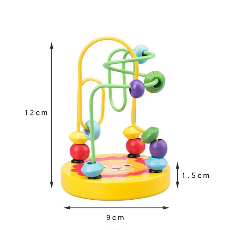 Montessori Wooden Sorting & Stacking Toy – Color and Shape Learning Board