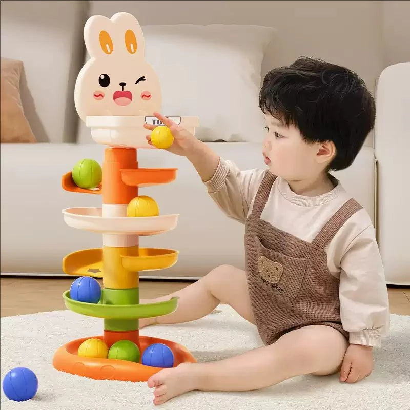 Ball Drop and Roll Tower for Toddlers