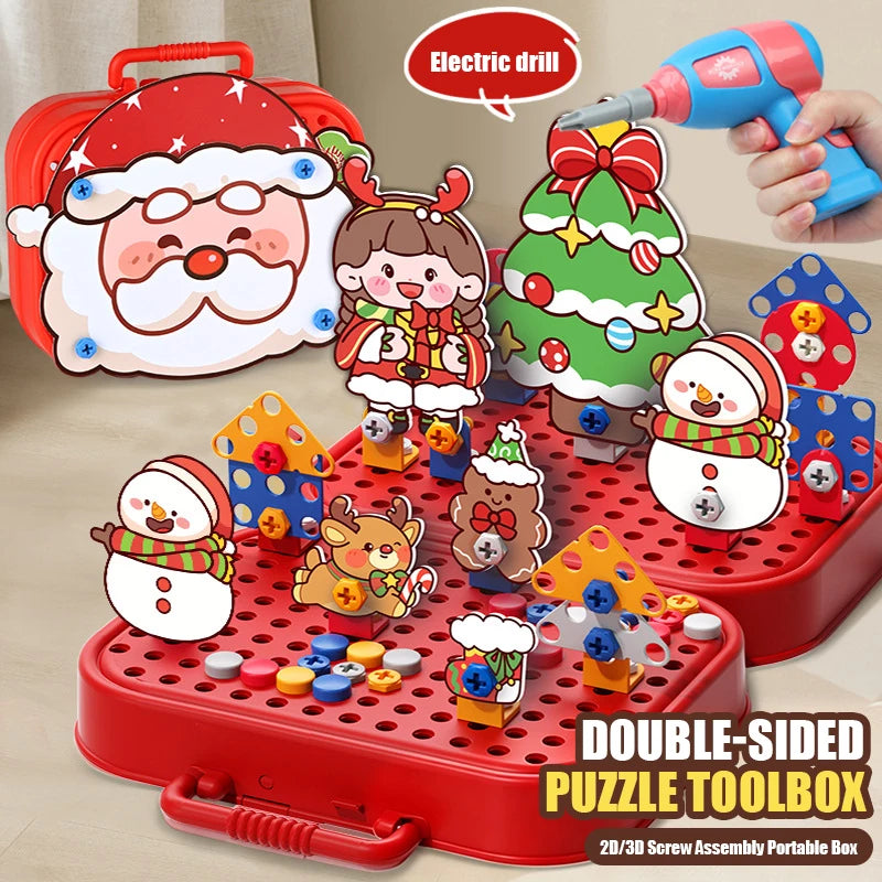 Electric Drill Screw Building Puzzle Set