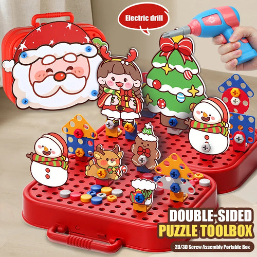 Electric Drill Screw Building Puzzle Set