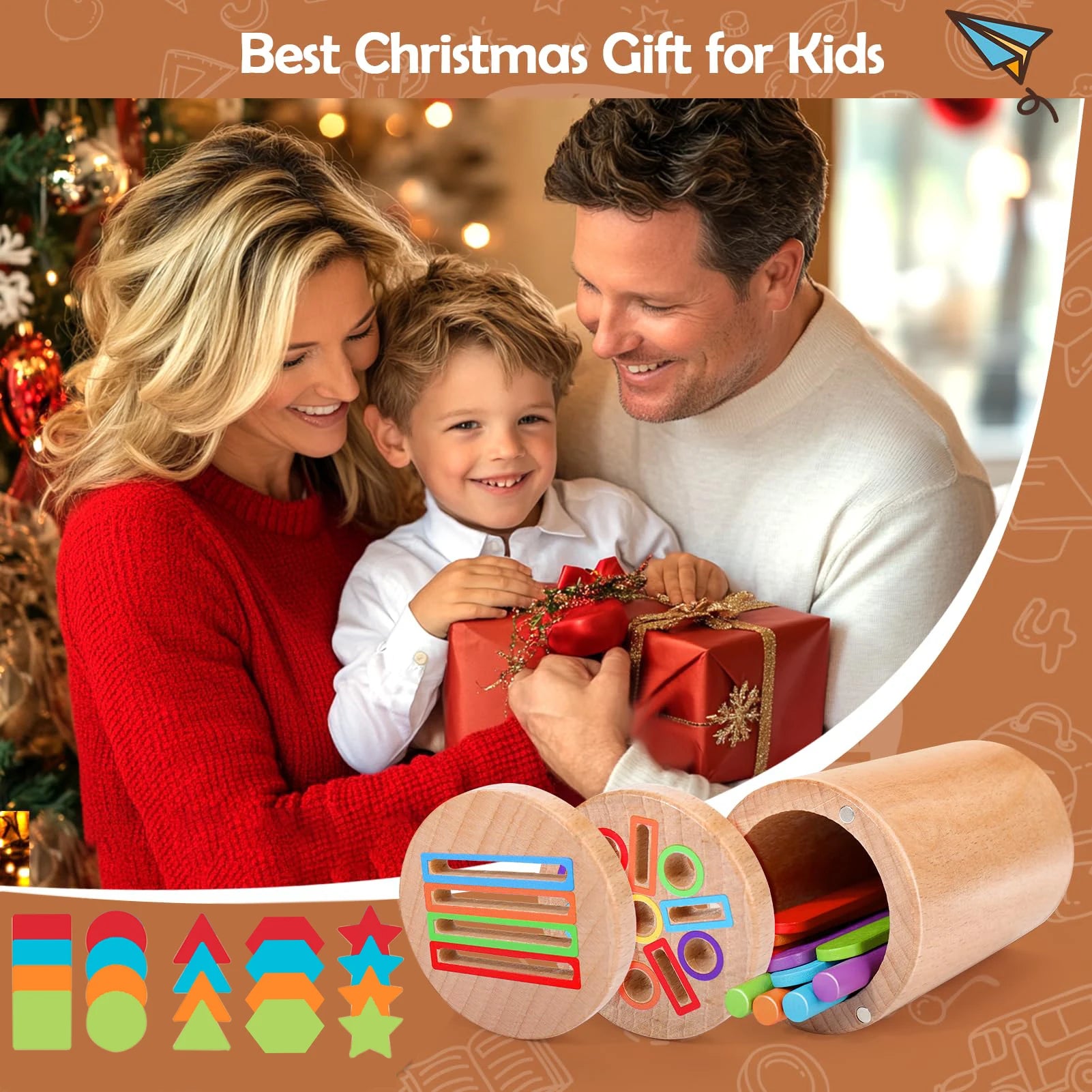 Wooden Color Sorting Toy