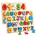 3D Wooden Alphabet & Number Matching Puzzle